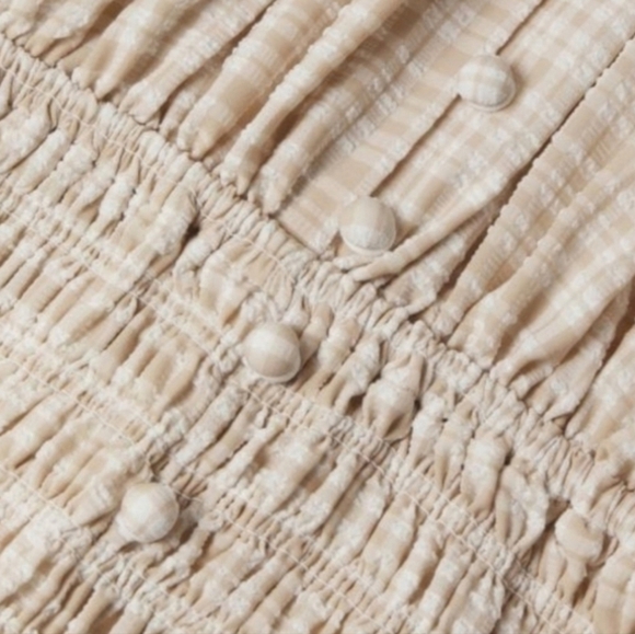 Significant Other Freya Tiered Maxi Dress, Almond Check, Size 8, NWT - Picture 8 of 15